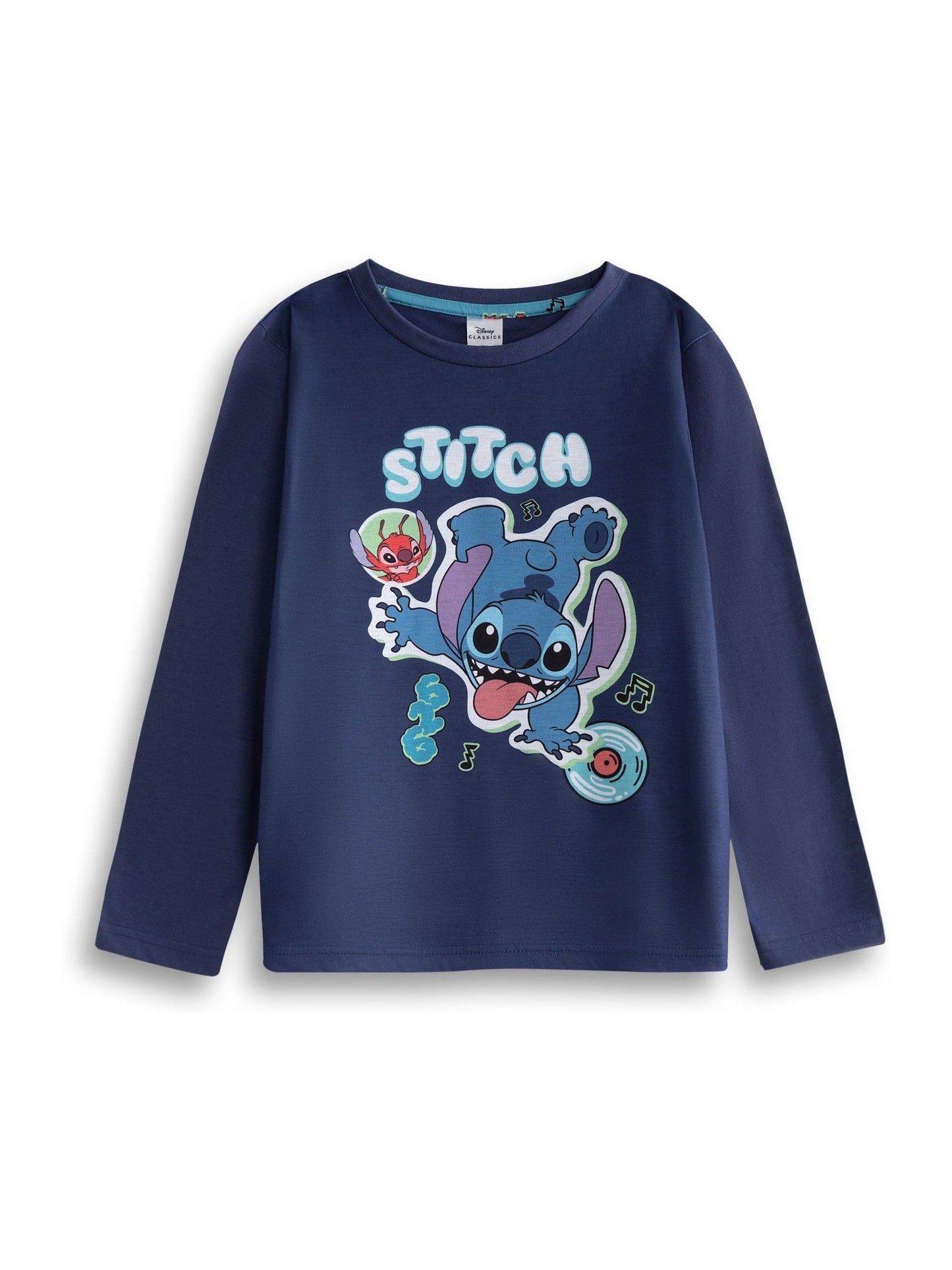 Dsiney Kidz - Vanilla Underground Blue Lilo & Stitch Character Long Sleeve Long Leg Pyjamas Set image 2