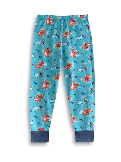 Dsiney Kidz - Vanilla Underground Blue Lilo & Stitch Character Long Sleeve Long Leg Pyjamas Set image 4