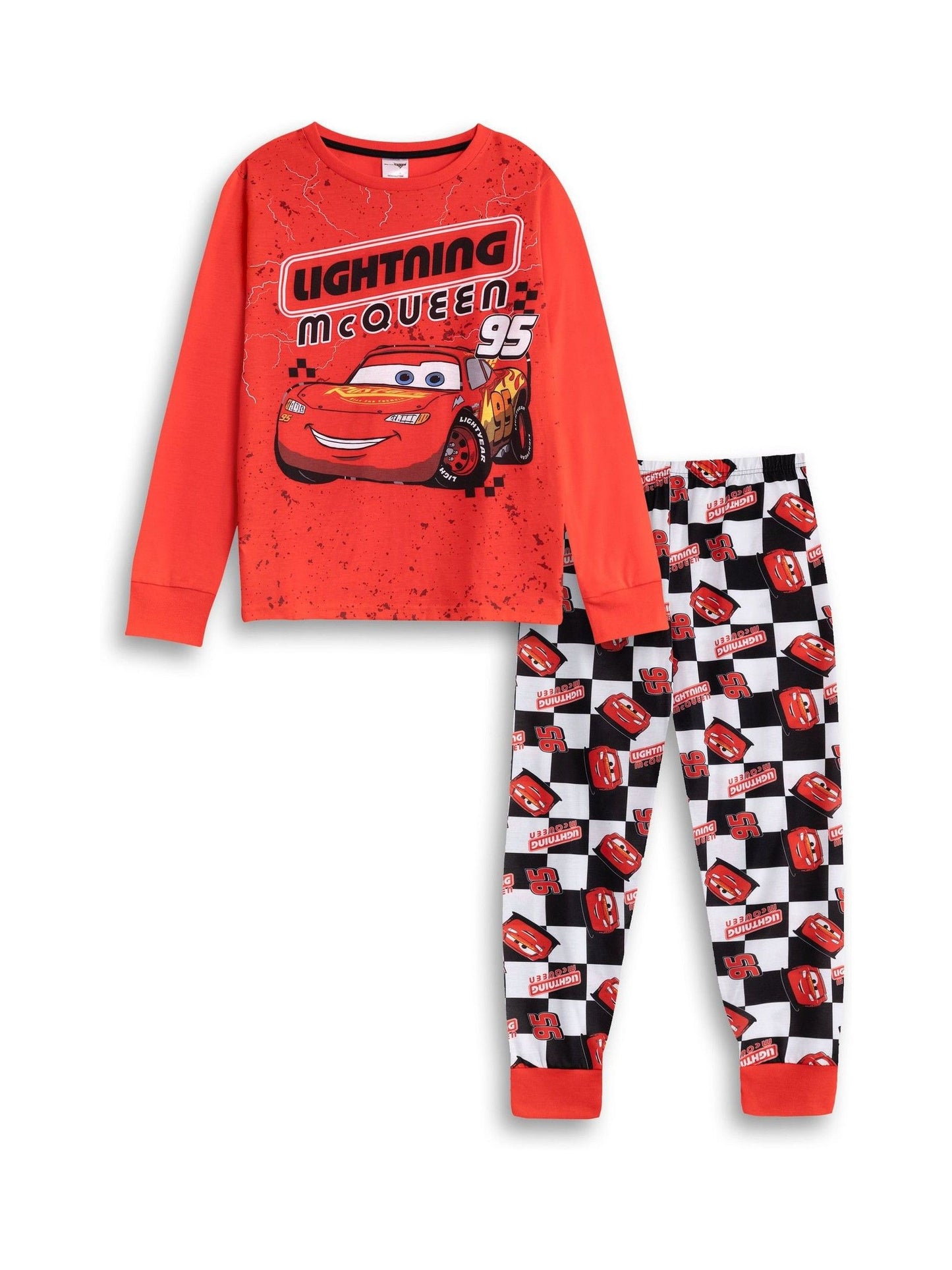 Dsiney Kidz - Vanilla Underground Red Disney CARS Lightning McQueen Long Sleeve Long Leg Pyjamas Set image 1