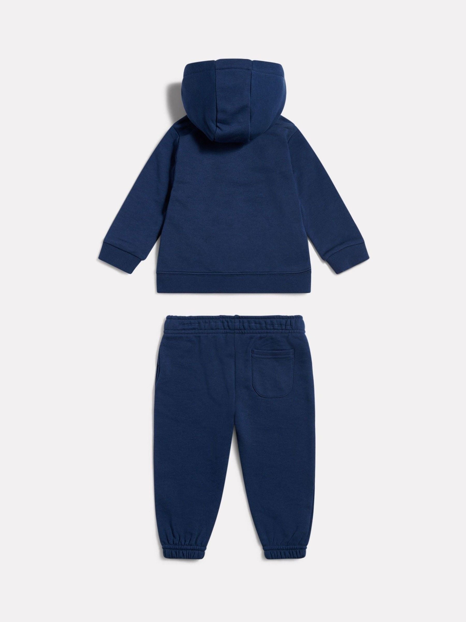 New Balance Blue FT Zip Thru Hoodie & Joggers Set image 2