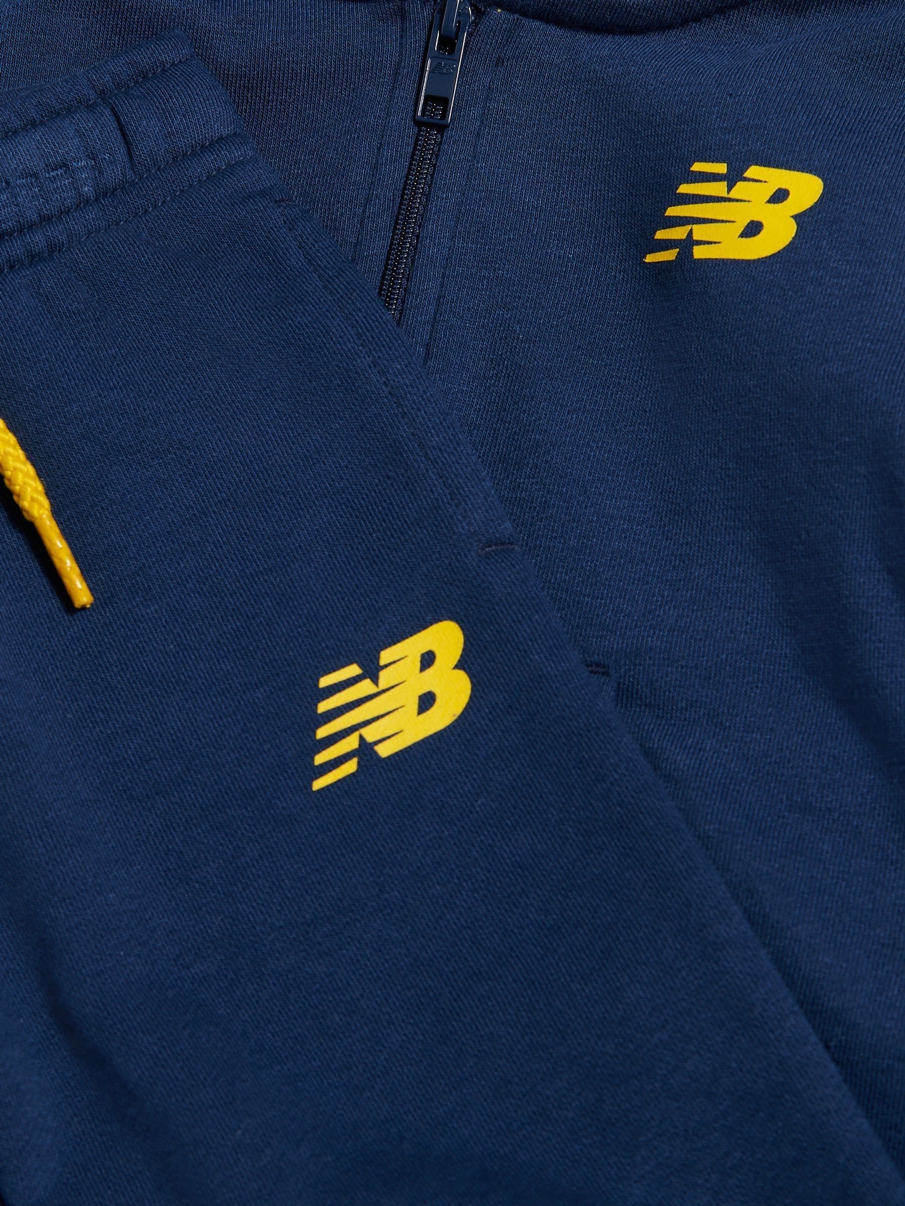 New Balance Blue FT Zip Thru Hoodie & Joggers Set image 6