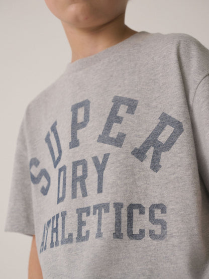 Superdry Oatmeal T-Shirt and Shorts Set image 4
