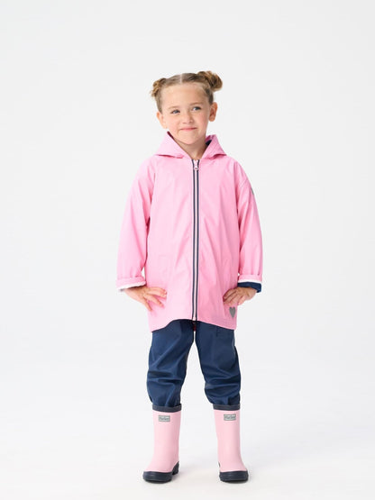 Hatley Pink & Matte Rain Wellies image 1