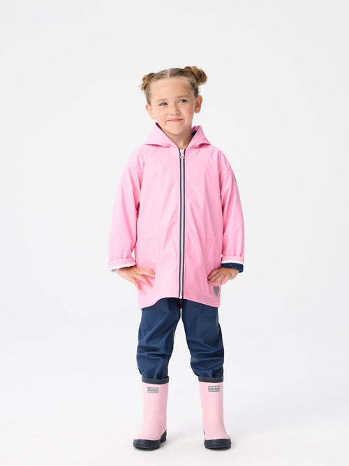 Hatley Pink & Matte Rain Wellies image 1