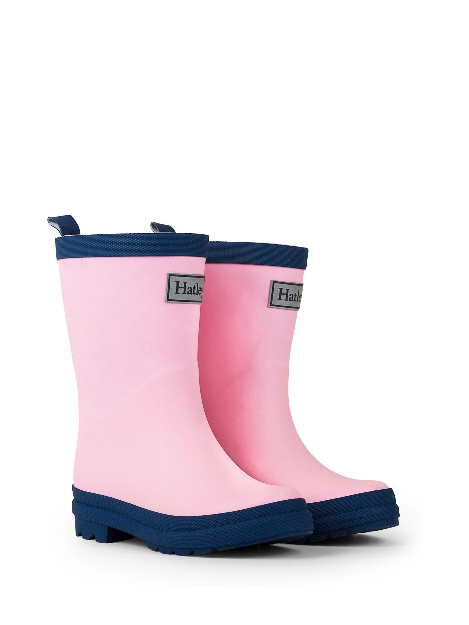 Hatley Pink & Matte Rain Wellies image 3