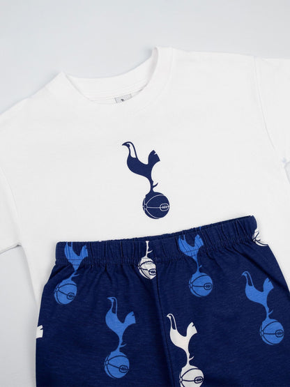 Vanilla Underground White Tottenham Hotspur Short Sleeve Long Leg Pyjamas Set image 4