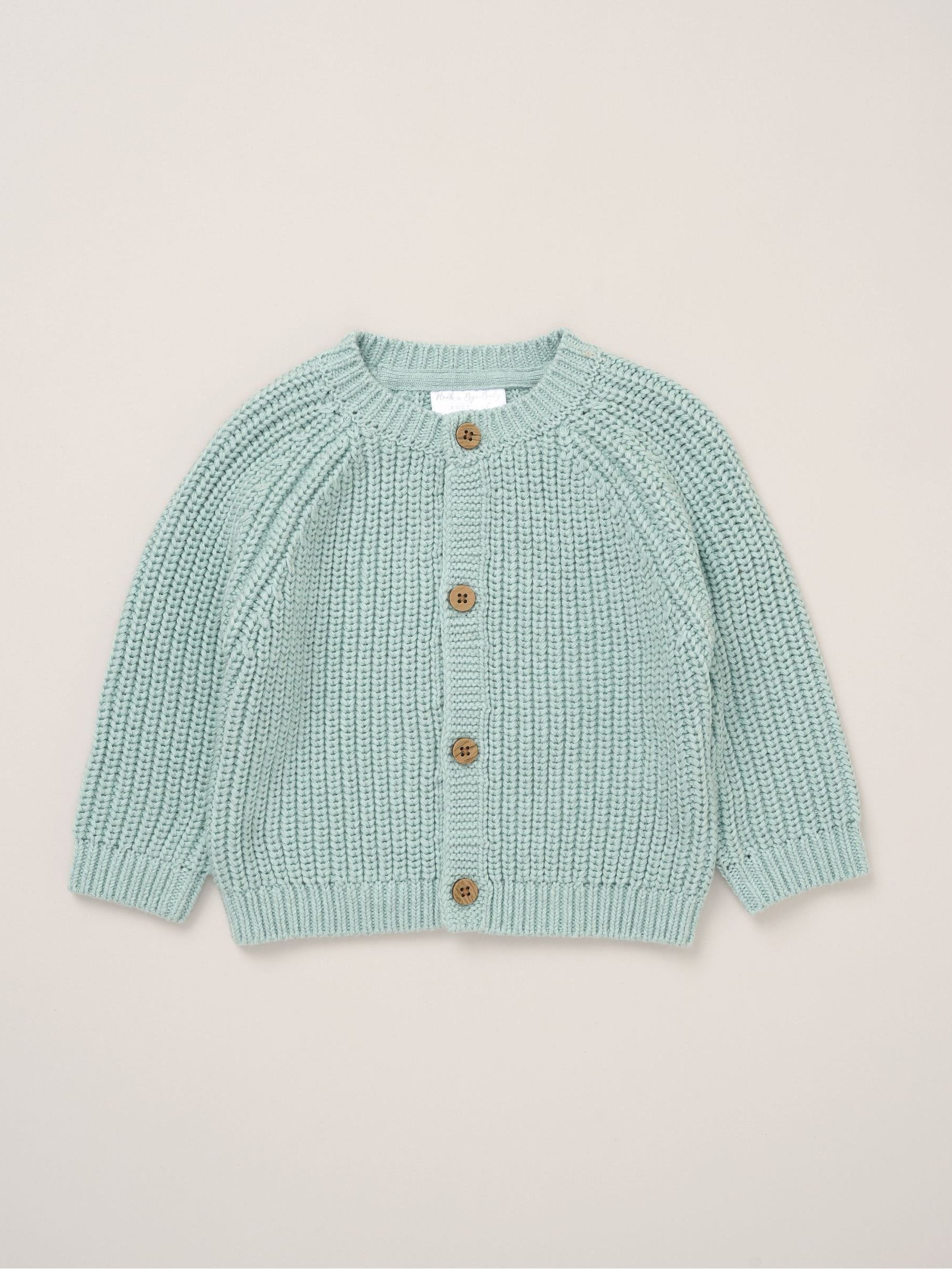 Dsiney Kidz - Rock-A-Bye Baby Boutique Blue Cardigan With Embroidery Back Detail image 1