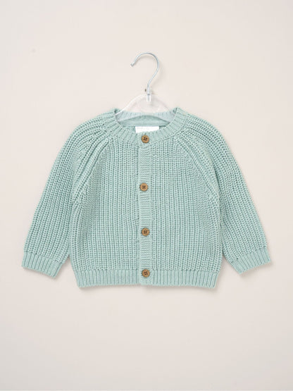 Dsiney Kidz - Rock-A-Bye Baby Boutique Blue Cardigan With Embroidery Back Detail image 2