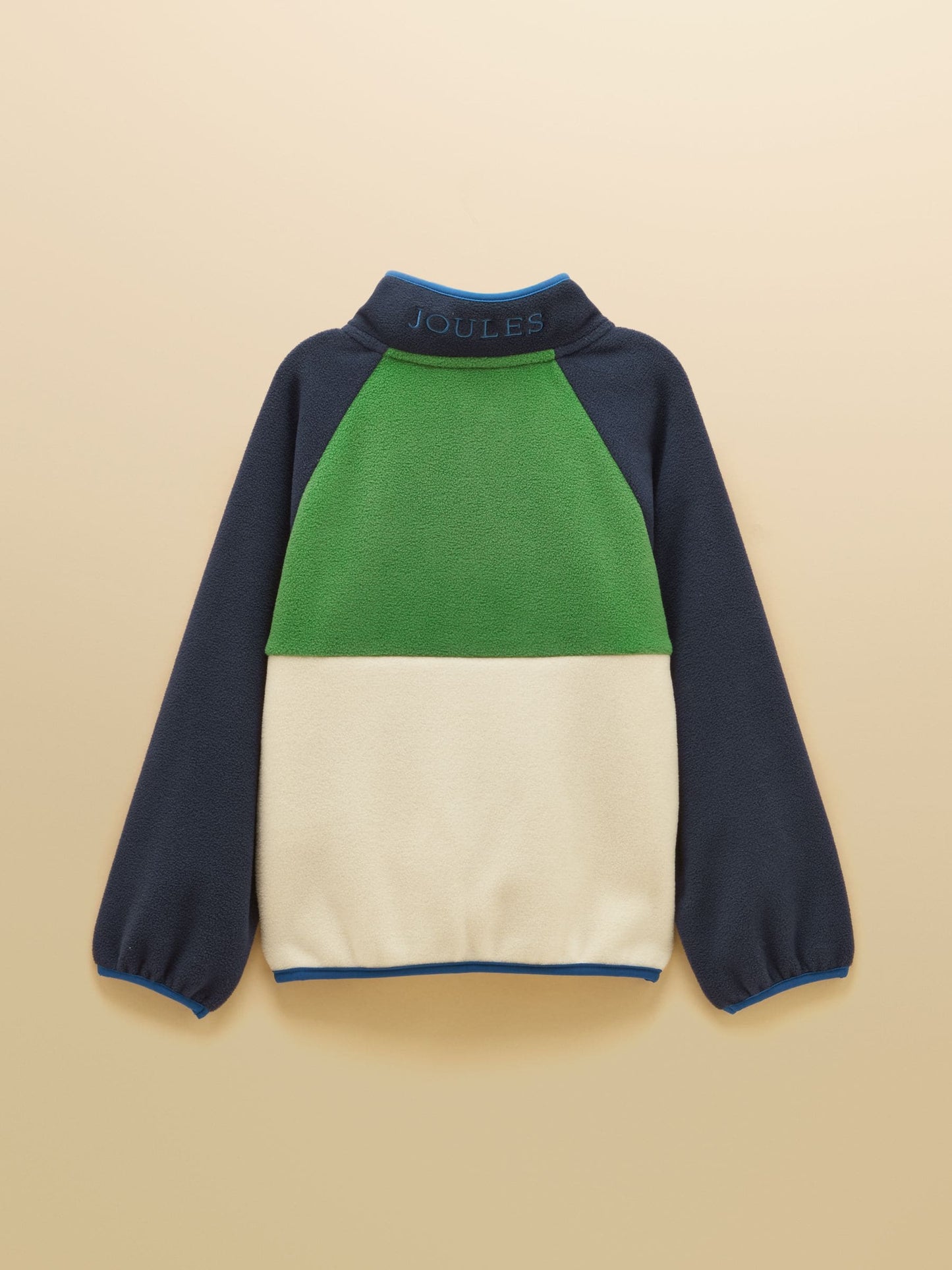Dsiney Kidz - Joules Boys' Breeze Cream & Navy Polar Fleece Quarter Zip image 4