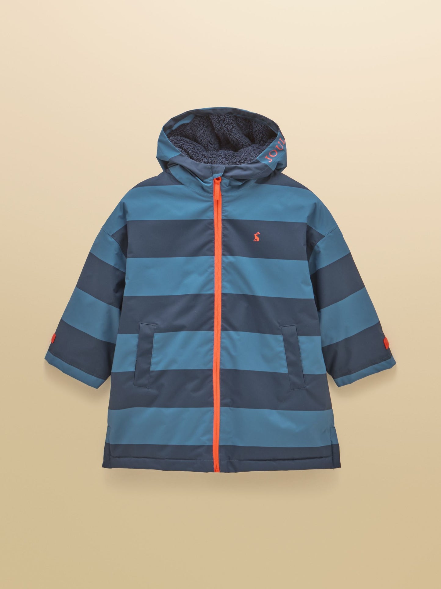 Dsiney Kidz - Joules Boys' Coverall Blue Stripe Oversized Fleece Lined Changing Robe image 3