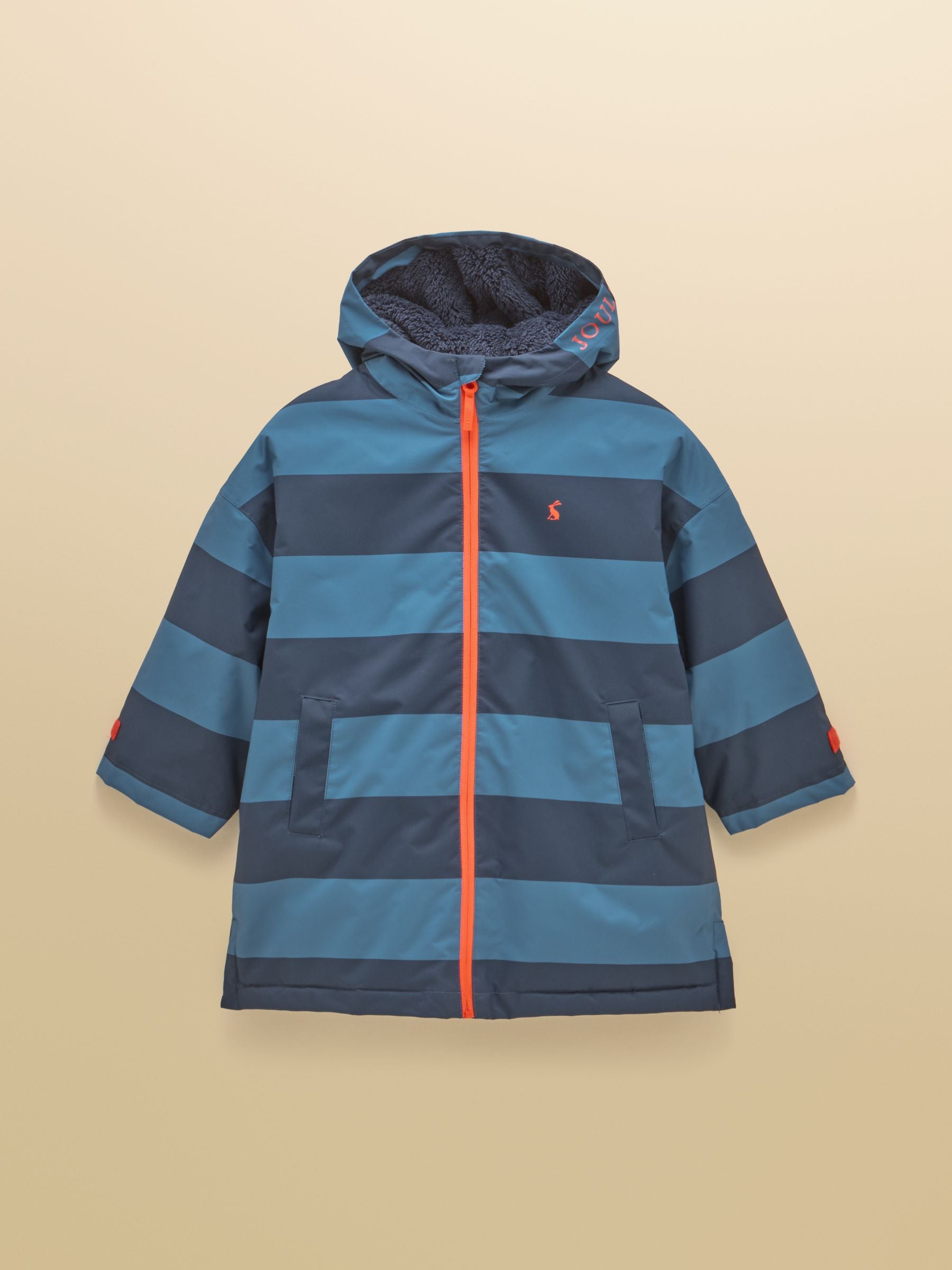 Dsiney Kidz - Joules Boys' Coverall Blue Stripe Oversized Fleece Lined Changing Robe image 3