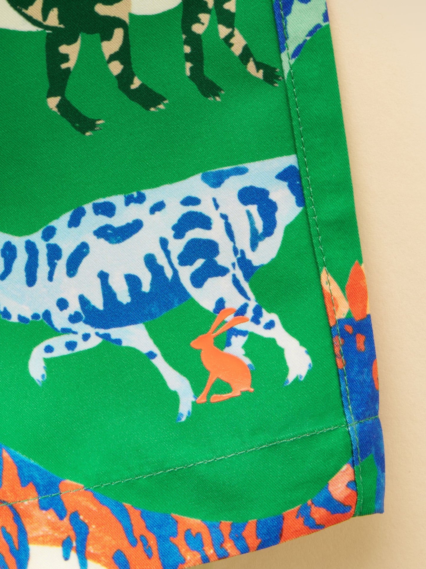 Joules Boys' Ocean Green Dino Printed Swim Shorts image 3