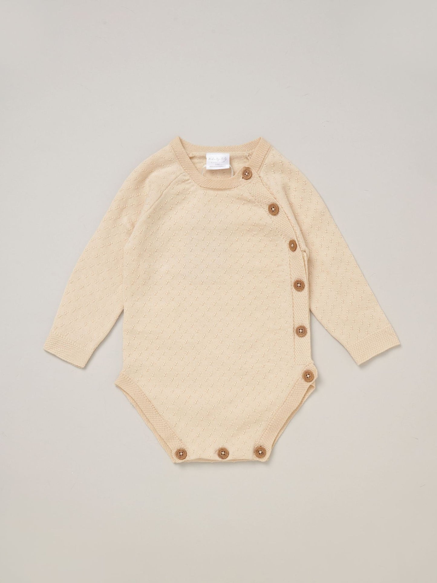 Rock-A-Bye Baby Boutique Brown Knit Bodysuits Leggings And Hats Set 3-Piece image 3