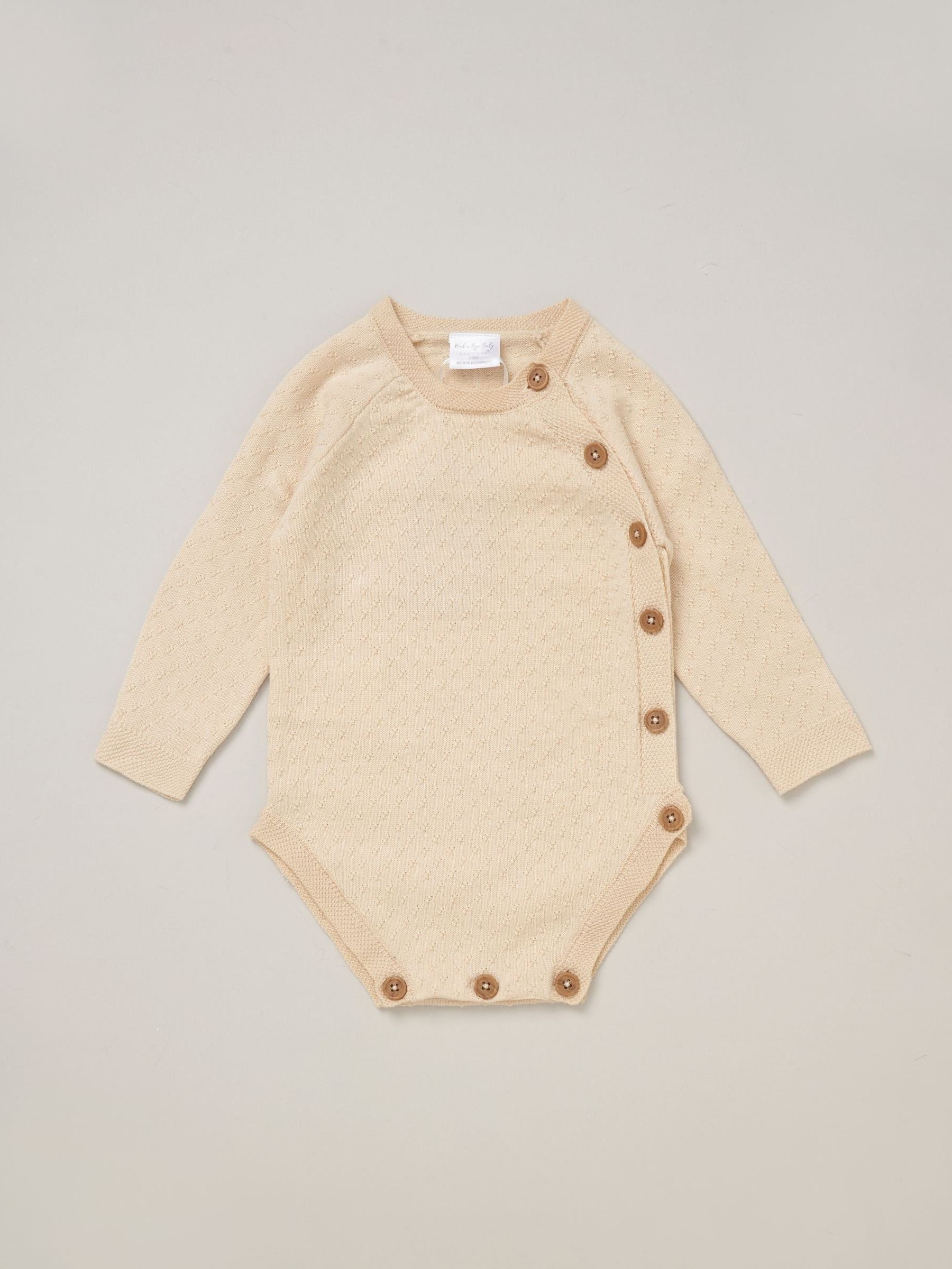 Rock-A-Bye Baby Boutique Brown Knit Bodysuits Leggings And Hats Set 3-Piece image 3