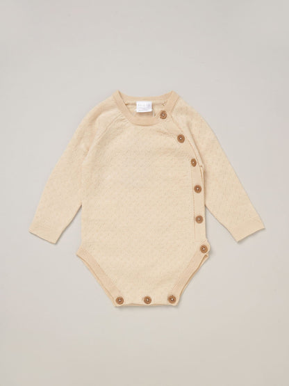 Rock-A-Bye Baby Boutique Brown Knit Bodysuits Leggings And Hats Set 3-Piece image 3