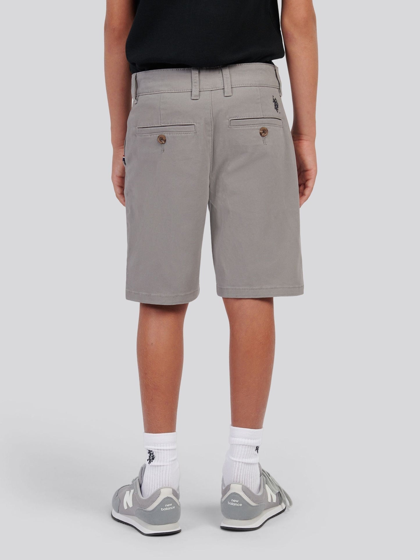 Dsiney Kidz - U.S. Polo Assn Grey Classic Chino Shorts image 2