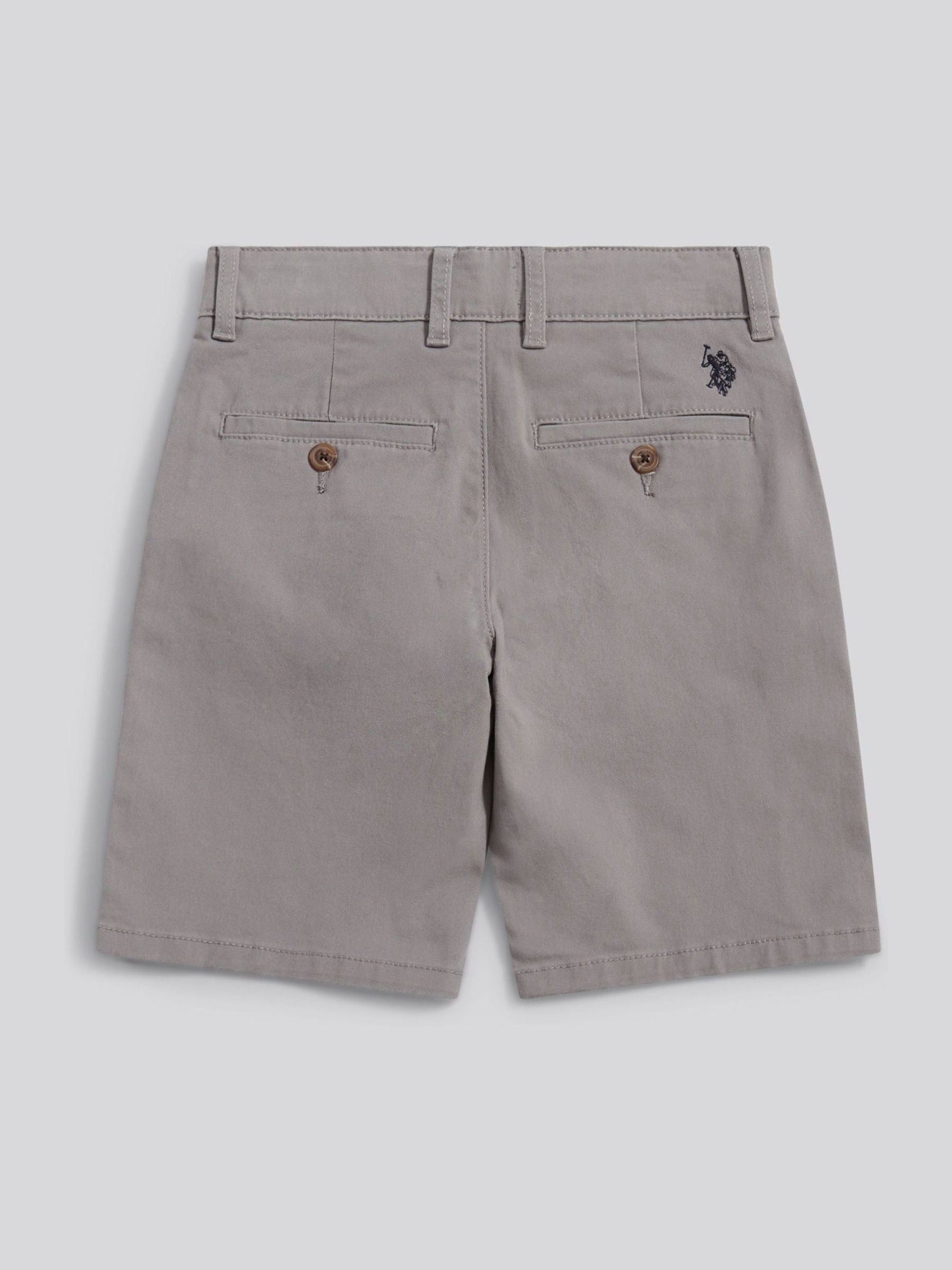 Dsiney Kidz - U.S. Polo Assn Grey Classic Chino Shorts image 7