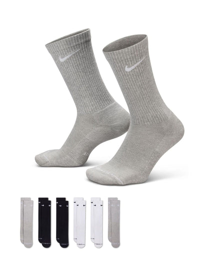 Nike Grey Everyday Crew Socks 6 Pack - image 1