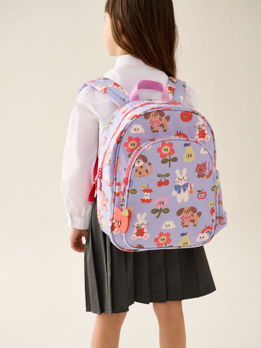 Lilac Animal Character Backpack image 1