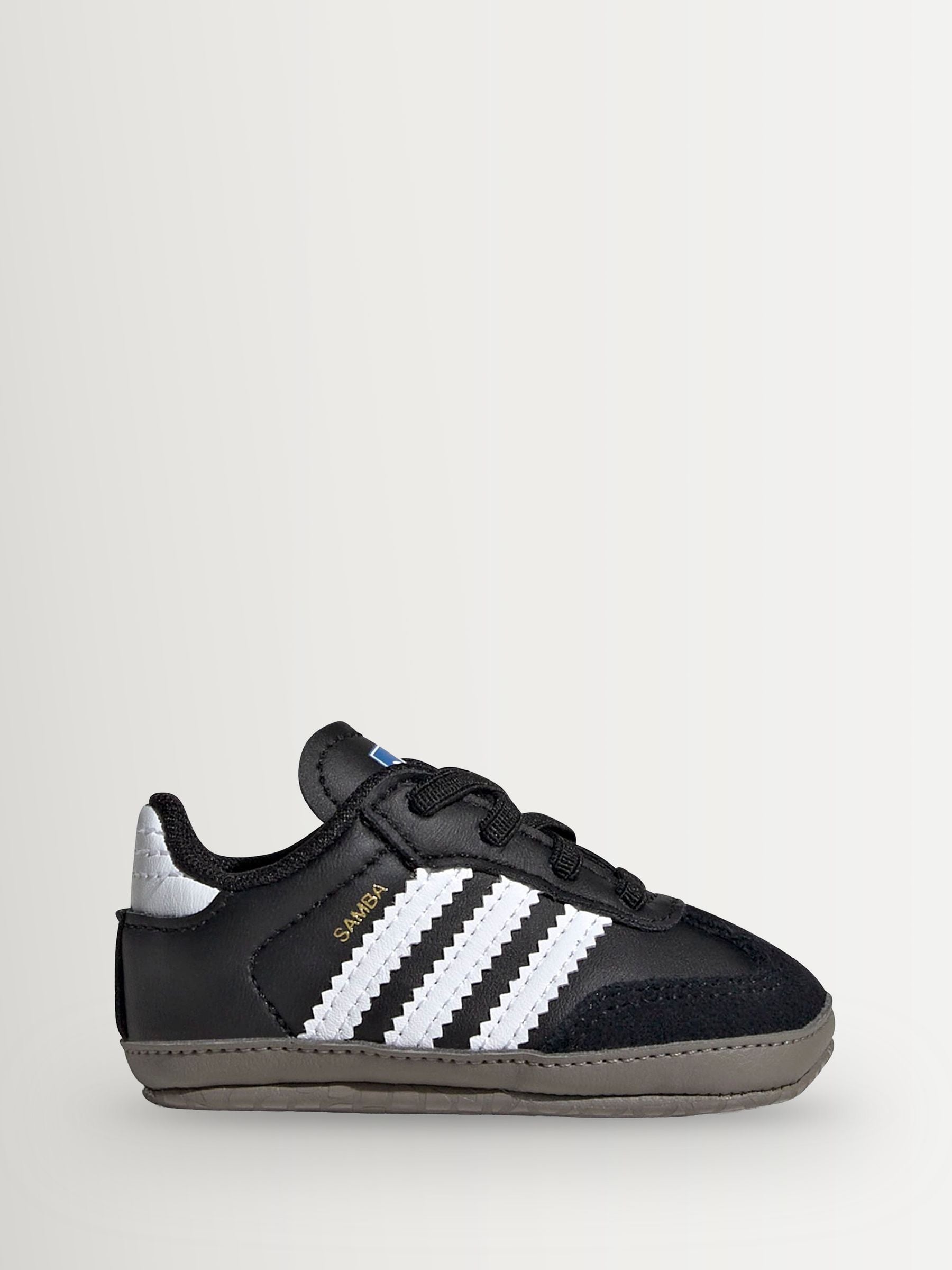 adidas Originals Black/White Samba Crib Trainers image 1
