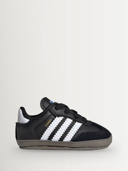 adidas Originals Black/White Samba Crib Trainers image 1