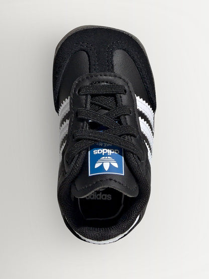 adidas Originals Black/White Samba Crib Trainers image 2