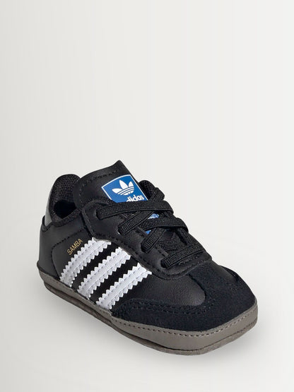 adidas Originals Black/White Samba Crib Trainers image 4