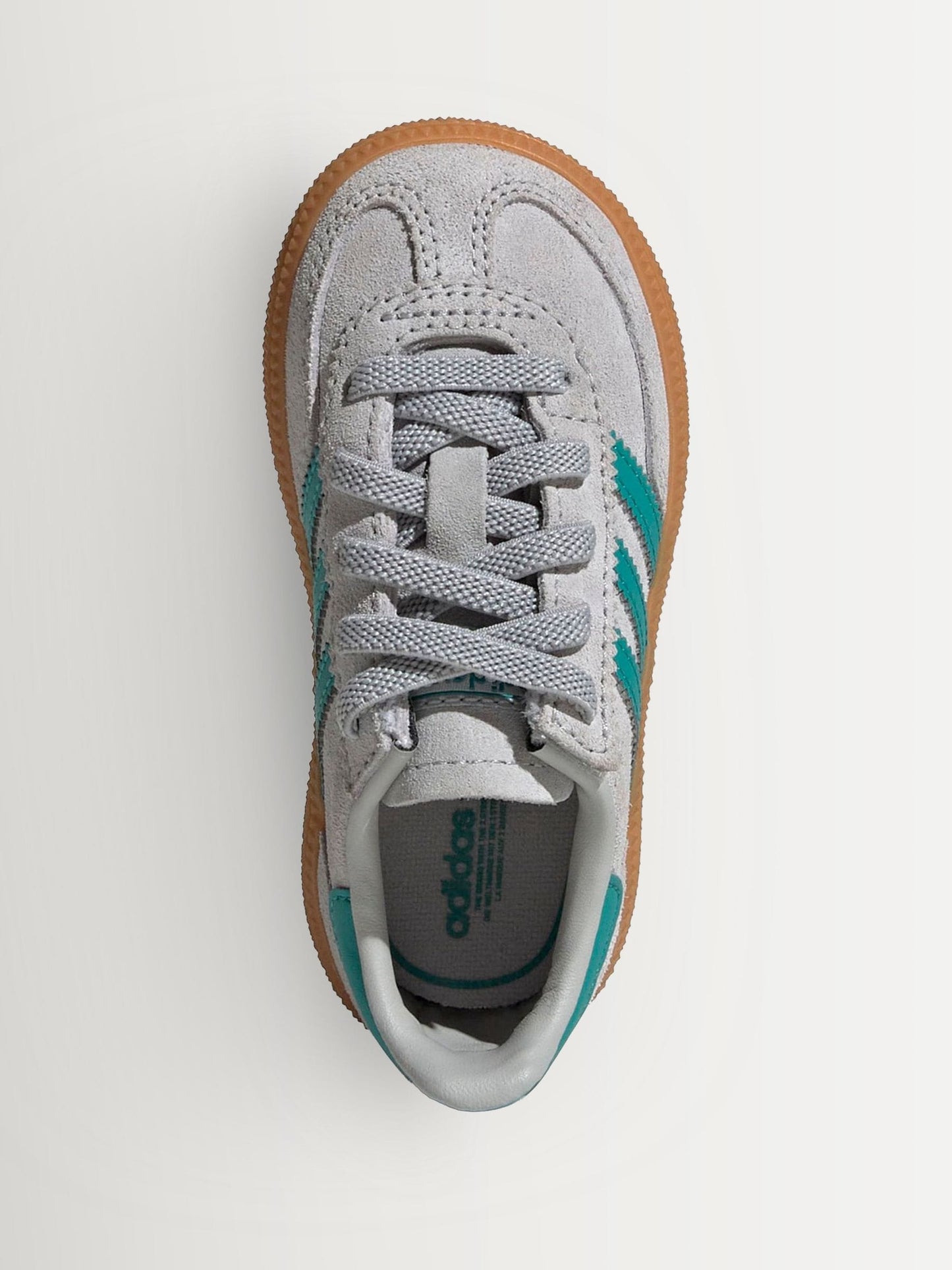adidas Originals Grey/Green Handball Spezial Comfort Closure Elastic Lace Infant Trainers image 5