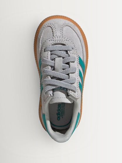 adidas Originals Grey/Green Handball Spezial Comfort Closure Elastic Lace Infant Trainers image 5