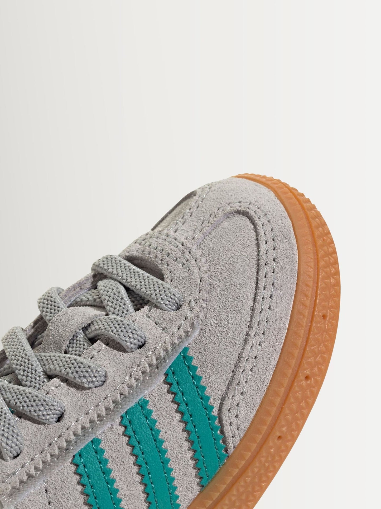 adidas Originals Grey/Green Handball Spezial Comfort Closure Elastic Lace Infant Trainers image 6