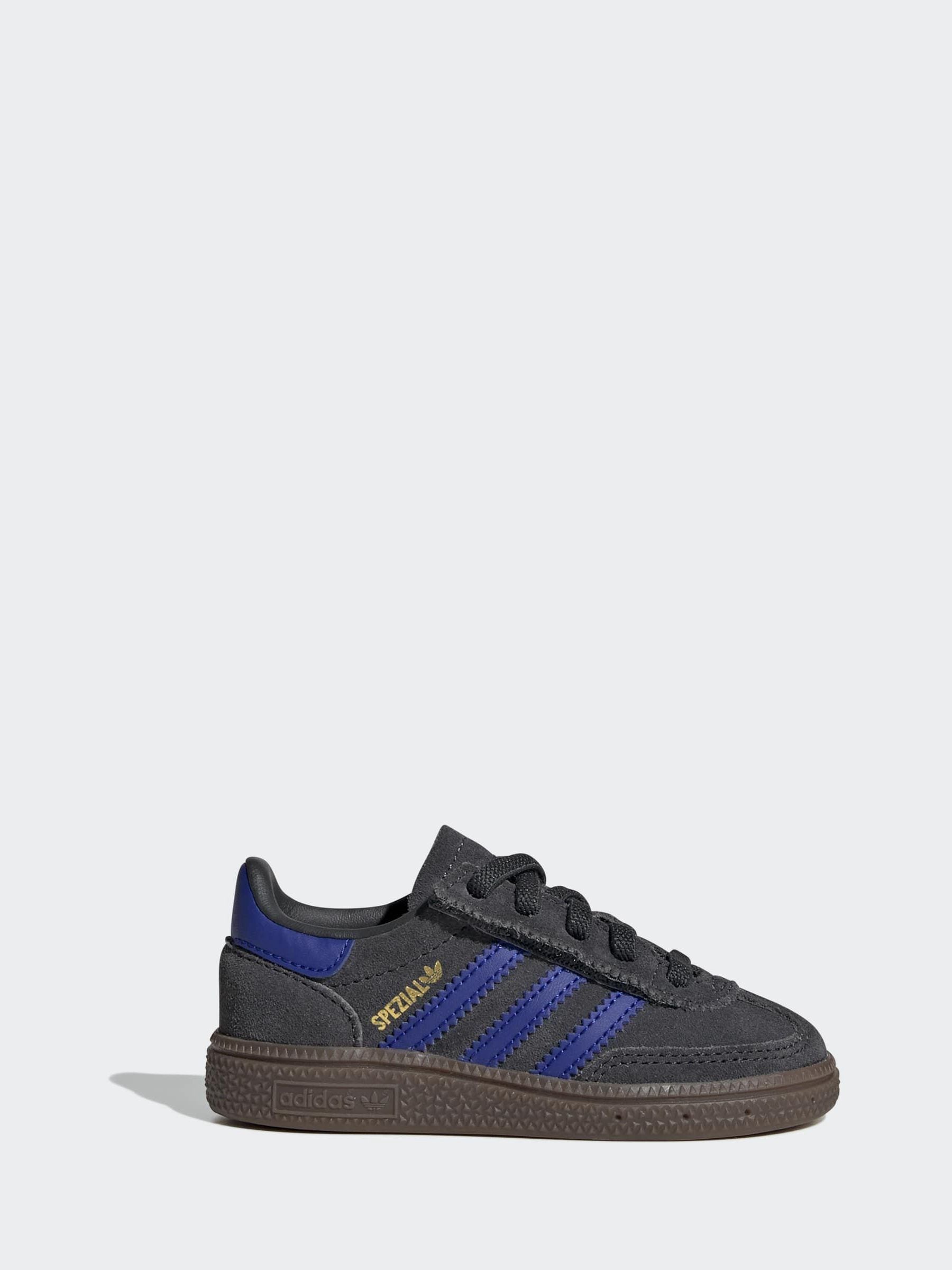 adidas Originals Black/Navy Handball Spezial Comfort Closure Elastic Lace Infant Trainers image 1