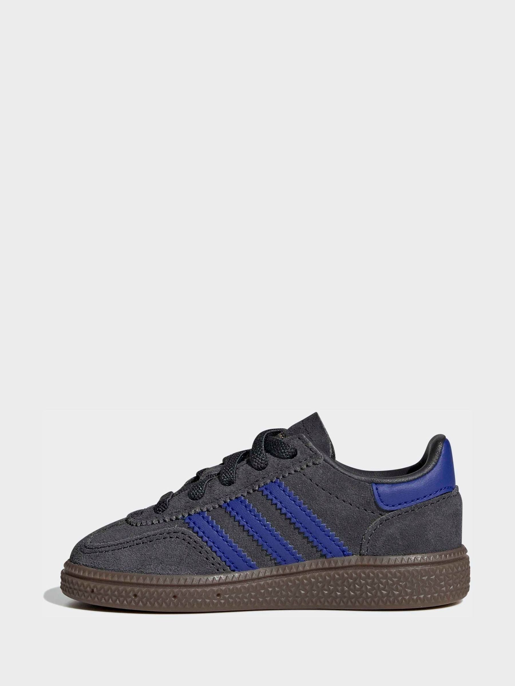 adidas Originals Black/Navy Handball Spezial Comfort Closure Elastic Lace Infant Trainers image 2