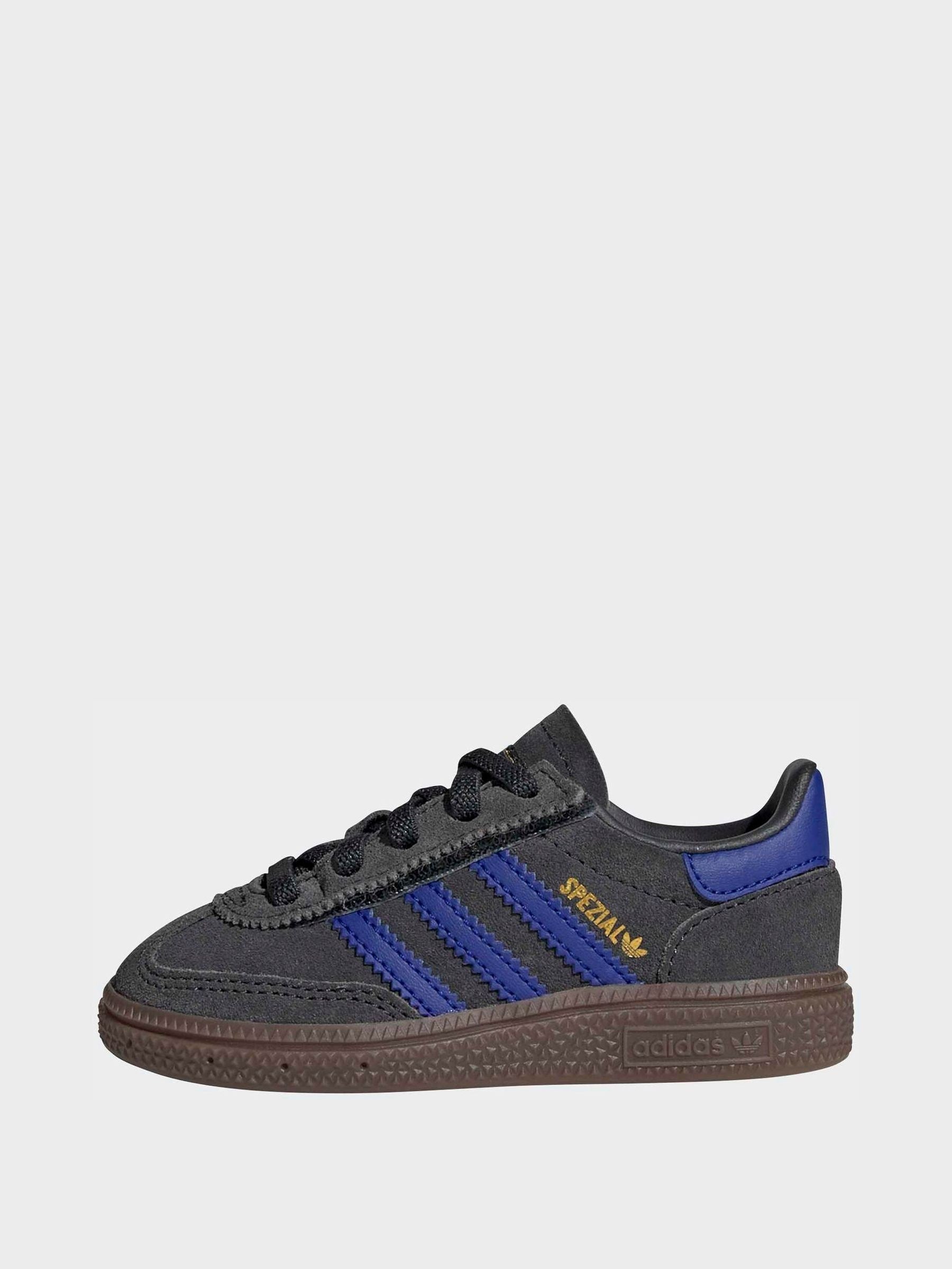 adidas Originals Black/Navy Handball Spezial Comfort Closure Elastic Lace Infant Trainers image 5