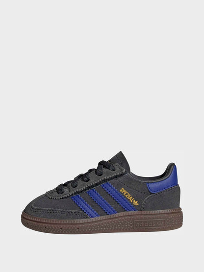 adidas Originals Black/Navy Handball Spezial Comfort Closure Elastic Lace Infant Trainers image 5