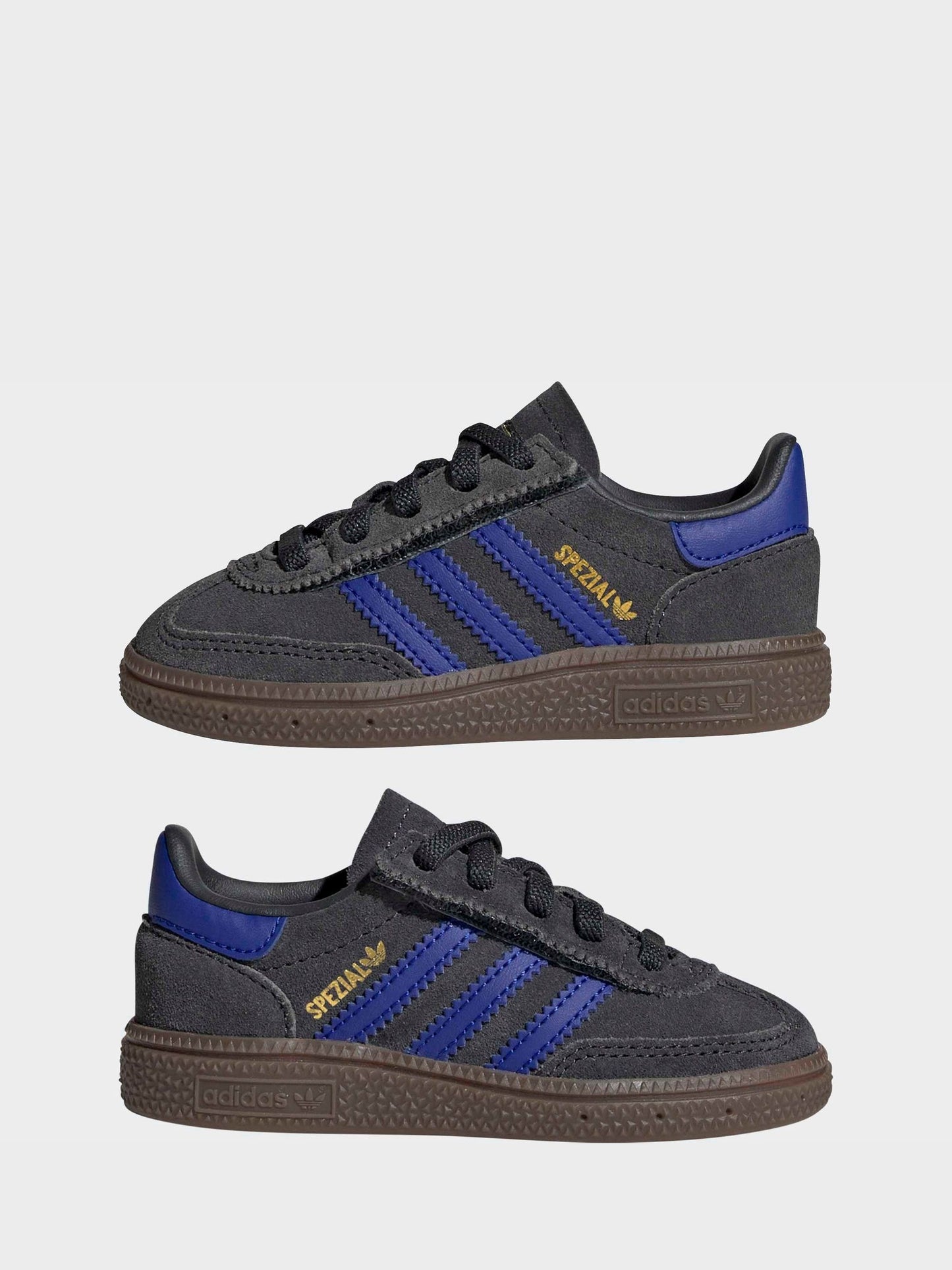 adidas Originals Black/Navy Handball Spezial Comfort Closure Elastic Lace Infant Trainers image 6