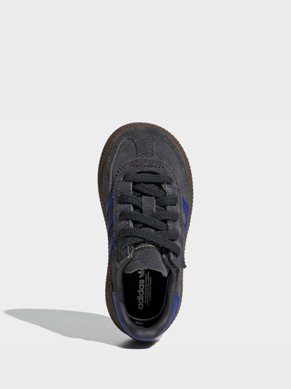 adidas Originals Black/Navy Handball Spezial Comfort Closure Elastic Lace Infant Trainers image 7