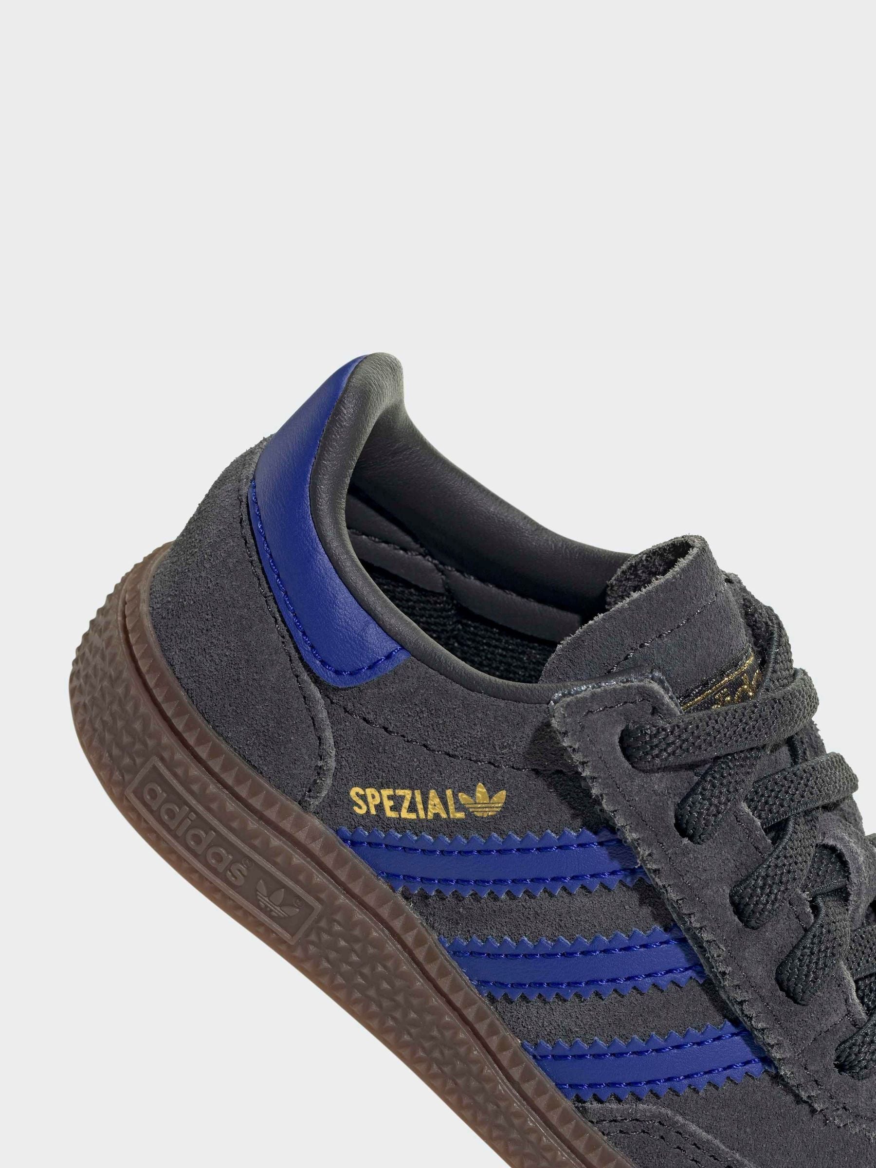 adidas Originals Black/Navy Handball Spezial Comfort Closure Elastic Lace Infant Trainers image 9