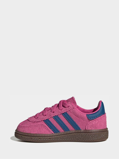 adidas Originals Pink/Navy Handball Spezial Comfort Closure Elastic Lace Infant Trainers image 2