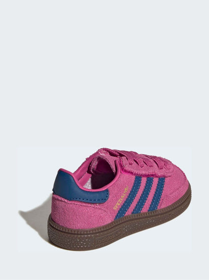 adidas Originals Pink/Navy Handball Spezial Comfort Closure Elastic Lace Infant Trainers image 4