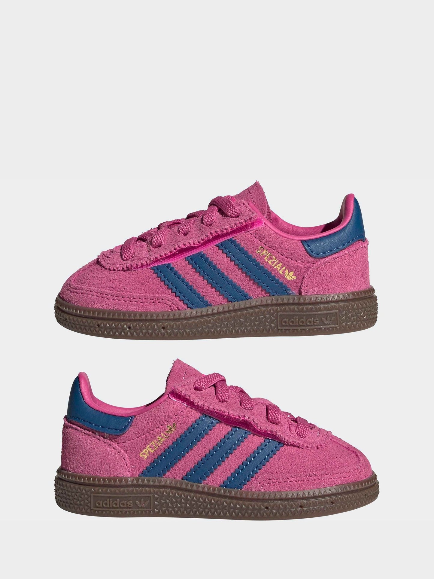 adidas Originals Pink/Navy Handball Spezial Comfort Closure Elastic Lace Infant Trainers image 5
