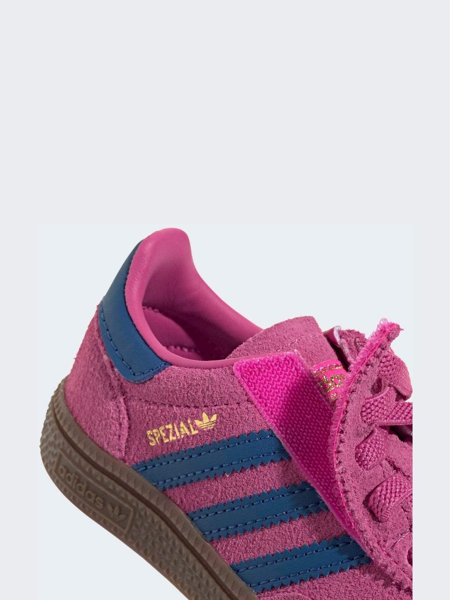 adidas Originals Pink/Navy Handball Spezial Comfort Closure Elastic Lace Infant Trainers image 7