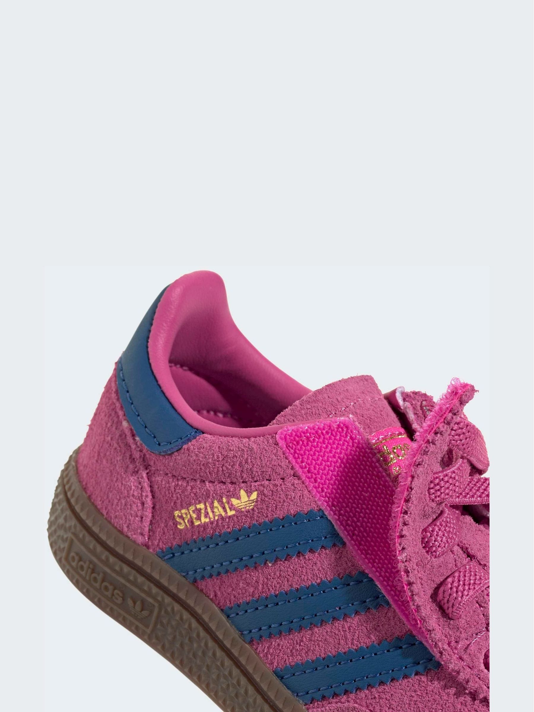 adidas Originals Pink/Navy Handball Spezial Comfort Closure Elastic Lace Infant Trainers image 7