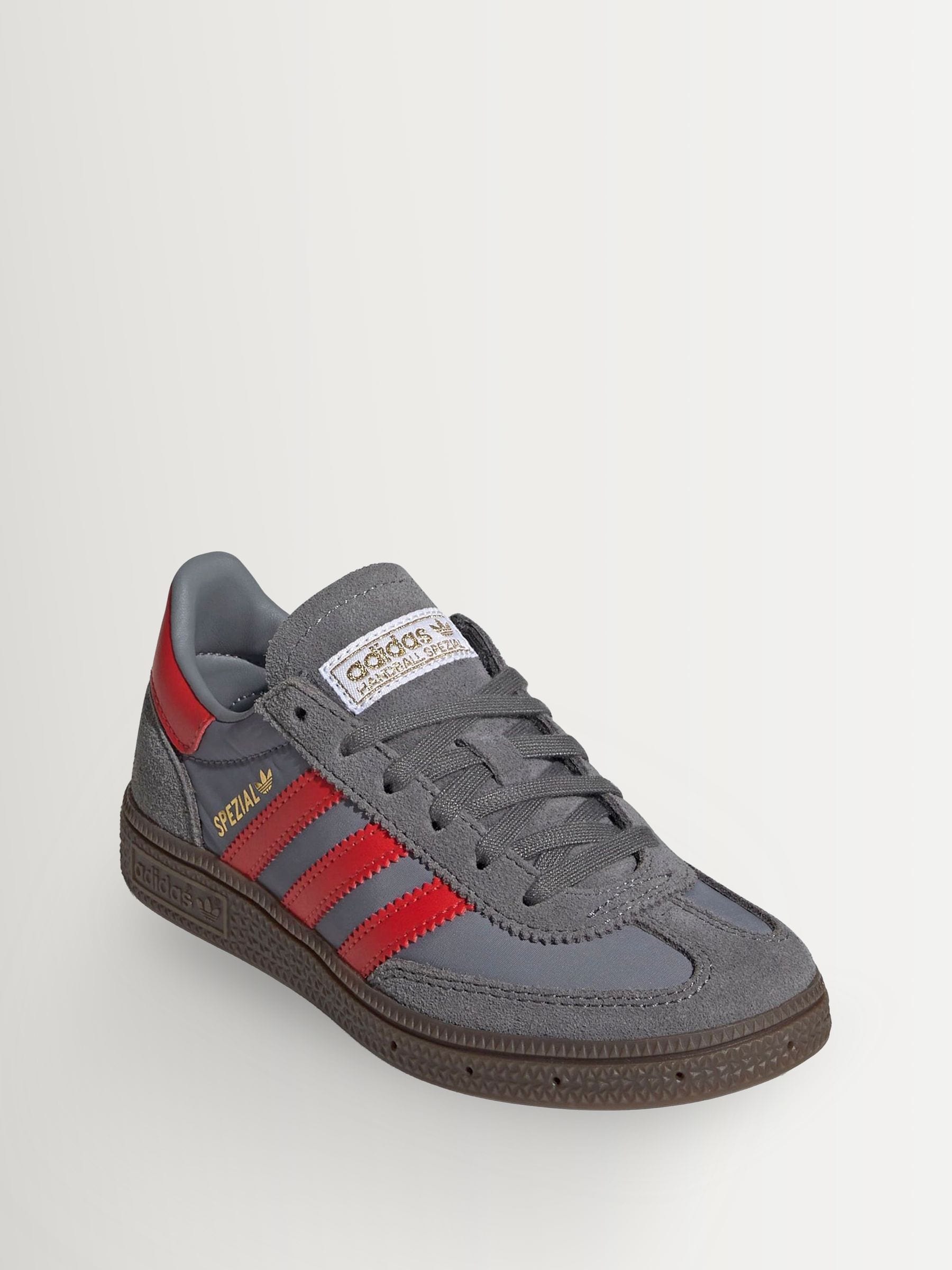 adidas Originals Grey/Red Handball Spezial Trainers image 2