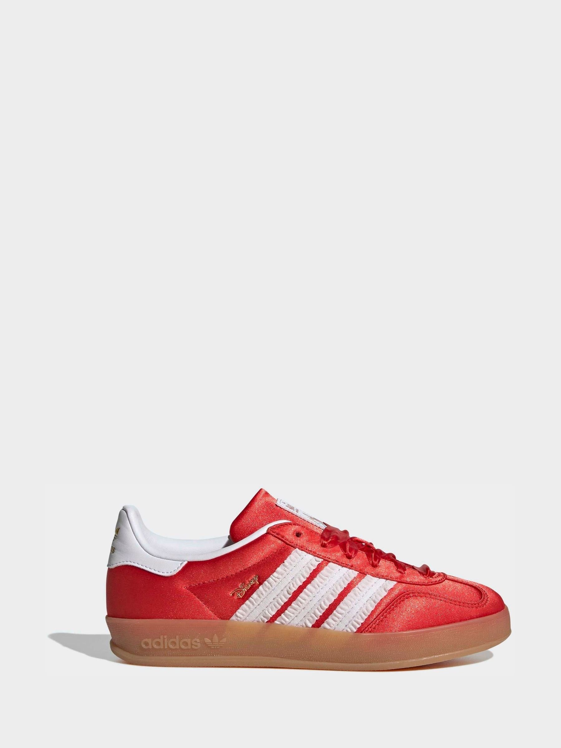 Dsiney Kidz - adidas Originals Red/White Disney Gazelle Indoor Junior Trainers image 1