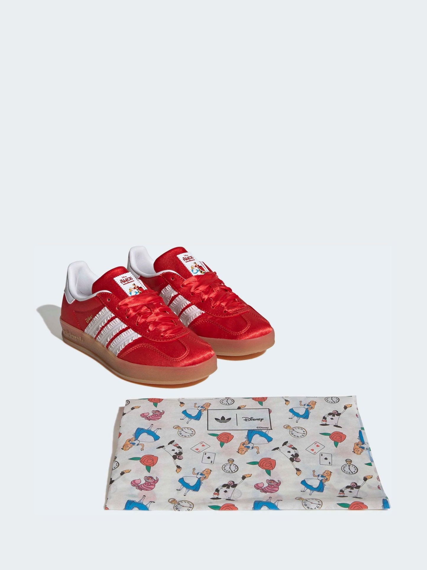 Dsiney Kidz - adidas Originals Red/White Disney Gazelle Indoor Junior Trainers image 8