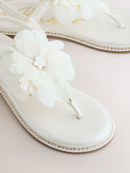 Baker by Ted Baker Occasion Corsage White Sandals image 3