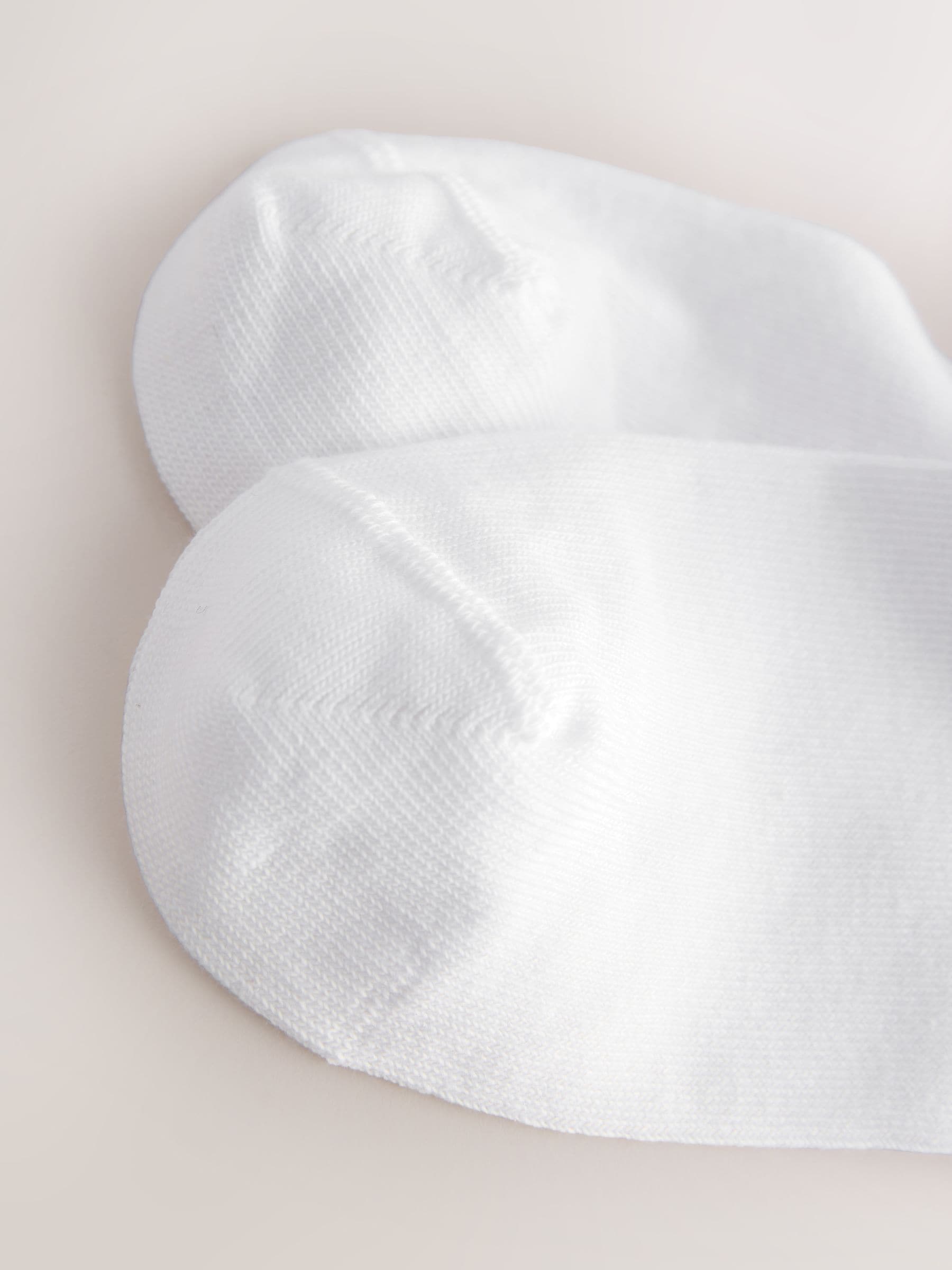 White Cotton Rich Lace Bow Mid Ankle Socks 2 Pack image 3
