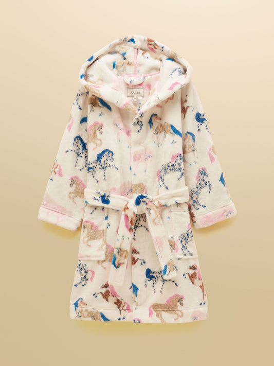 Dsiney Kidz - Joules Girls' Snug Cream Horse Dressing Gown image 1
