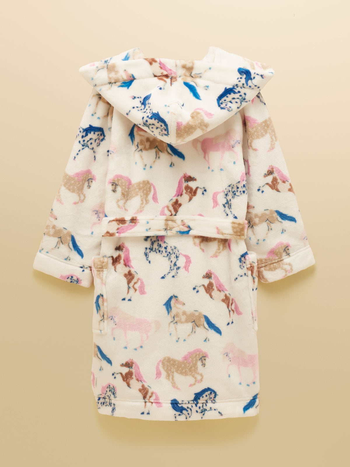 Dsiney Kidz - Joules Girls' Snug Cream Horse Dressing Gown image 2