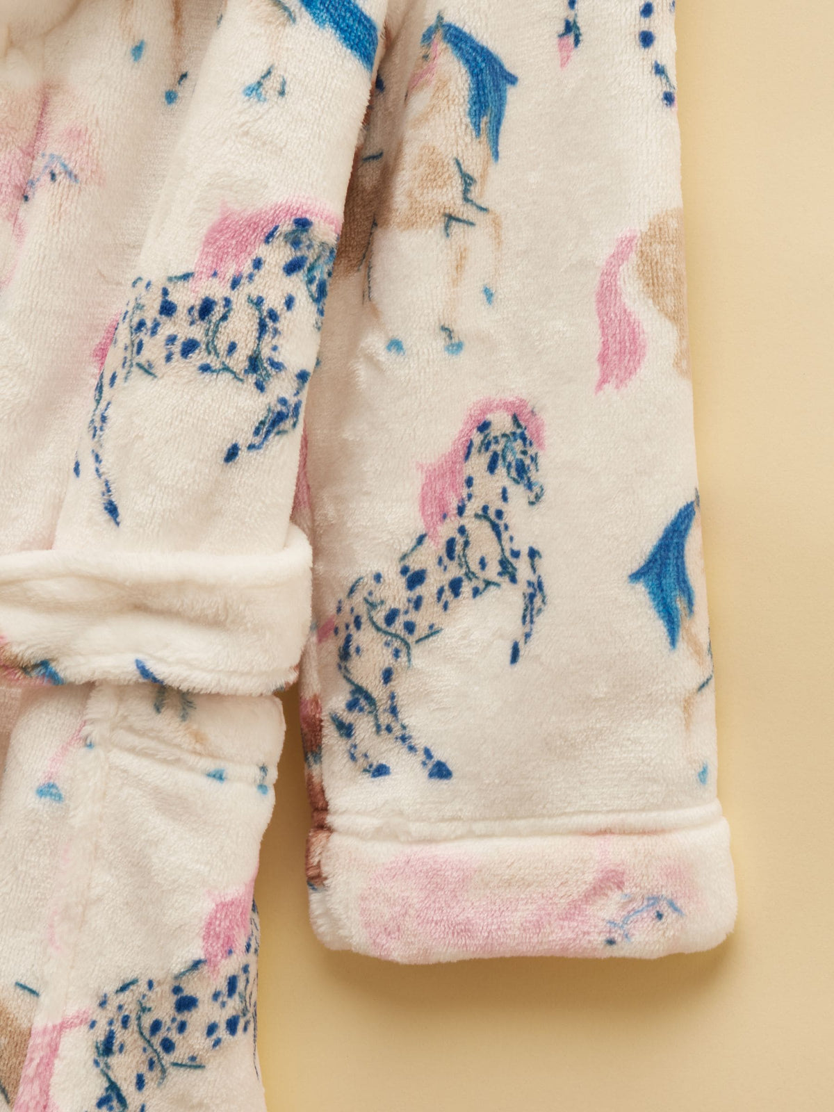 Dsiney Kidz - Joules Girls' Snug Cream Horse Dressing Gown image 4